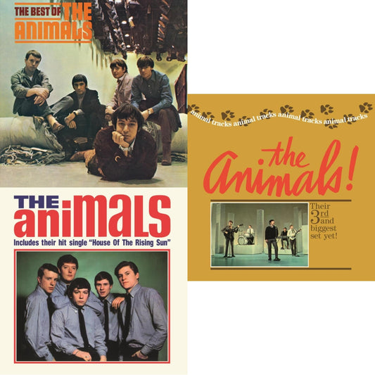 This is a 3 LP Vinyl SKU bundle.
1.This LP Vinyl is brand new.Format: LP VinylMusic Style: Blues RockThis item's title is: Best Of The AnimalsArtist: AnimalsLabel: ABKCOBarcode: 018771432418Release Date: 8/12/2014
2.This LP Vinyl is brand new.