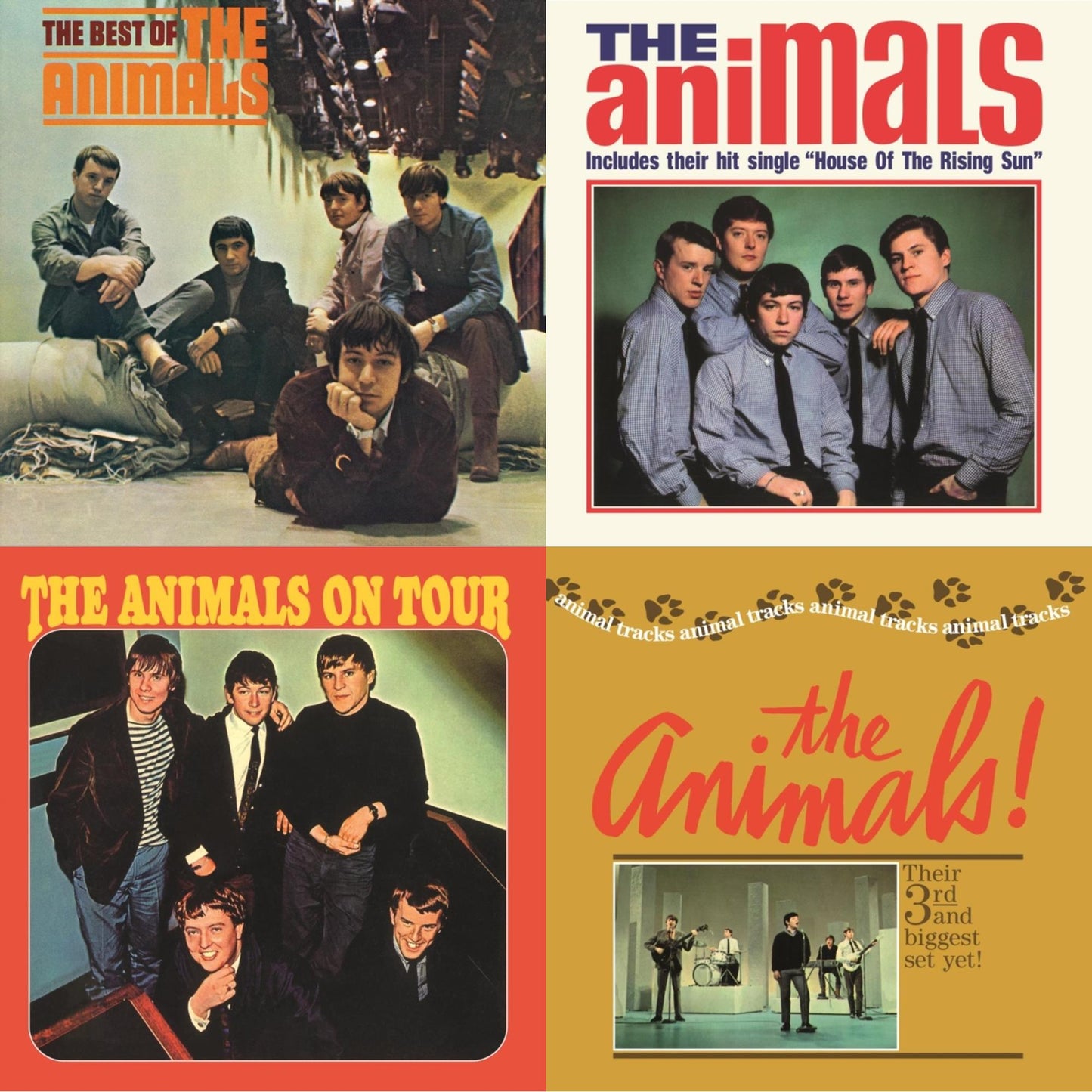 This is a 4 LP Vinyl SKU bundle.
1.This LP Vinyl is brand new.Format: LP VinylMusic Style: Blues RockThis item's title is: Best Of The AnimalsArtist: AnimalsLabel: ABKCOBarcode: 018771432418Release Date: 8/12/2014
2.This LP Vinyl is brand new.