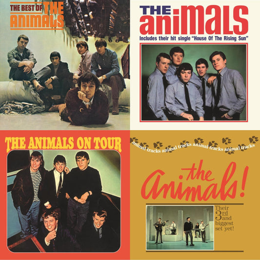 This is a 4 LP Vinyl SKU bundle.
1.This LP Vinyl is brand new.Format: LP VinylMusic Style: Blues RockThis item's title is: Best Of The AnimalsArtist: AnimalsLabel: ABKCOBarcode: 018771432418Release Date: 8/12/2014
2.This LP Vinyl is brand new.