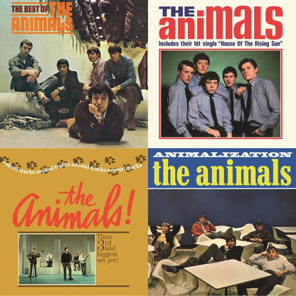 This is a 4 LP Vinyl SKU bundle.
1.This LP Vinyl is brand new.Format: LP VinylMusic Style: Blues RockThis item's title is: Best Of The AnimalsArtist: AnimalsLabel: ABKCOBarcode: 018771432418Release Date: 8/12/2014
2.This LP Vinyl is brand new.