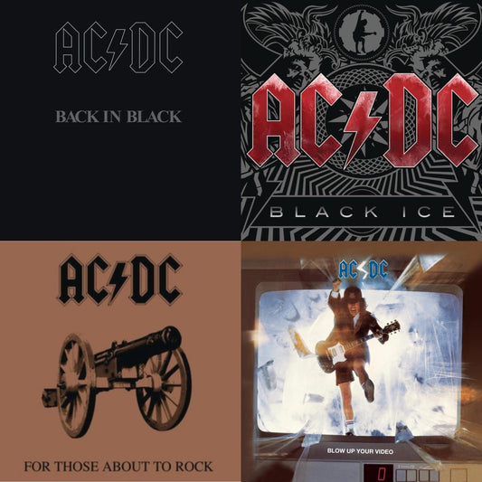 Back In Black & For Those About To Rock & Black Ice & Blow Up Your Video