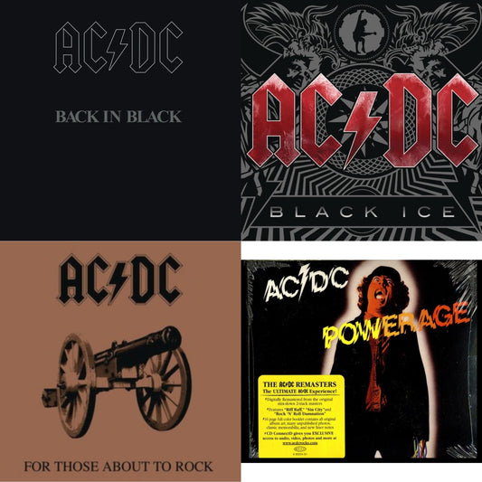 Powerage & Back In Black & For Those About To Rock & Black Ice