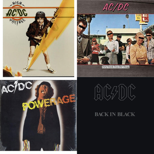 High Voltage (180G) & Dirty Deeds Done Dirt Cheap (180G) & Powerage (180G) & Back In Black (180G)