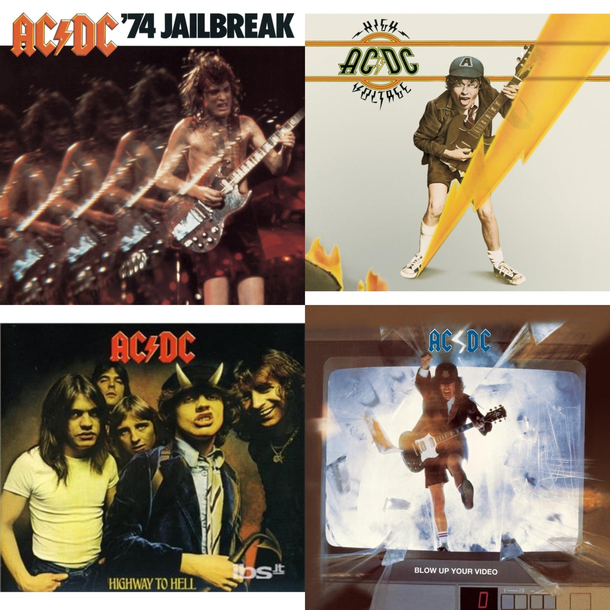 This is a 4 CD SKU bundle.
1.This CD is brand new.Format: CDMusic Style: Hard RockThis item's title is: 74 JailbreakArtist: Ac/DcLabel: EpicBarcode: 696998020023Release Date: 7/1/2003
2.This CD is brand new.