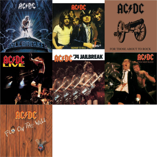 This is a 7 CD SKU bundle.
1.This CD is brand new.Format: CDMusic Style: Hard RockThis item's title is: 74 JailbreakArtist: Ac/DcLabel: EpicBarcode: 696998020023Release Date: 7/1/2003
2.This CD is brand new.