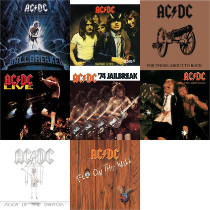 This is a 8 CD SKU bundle.
1.This CD is brand new.Format: CDMusic Style: Hard RockThis item's title is: 74 JailbreakArtist: Ac/DcLabel: EpicBarcode: 696998020023Release Date: 7/1/2003
2.This CD is brand new.
