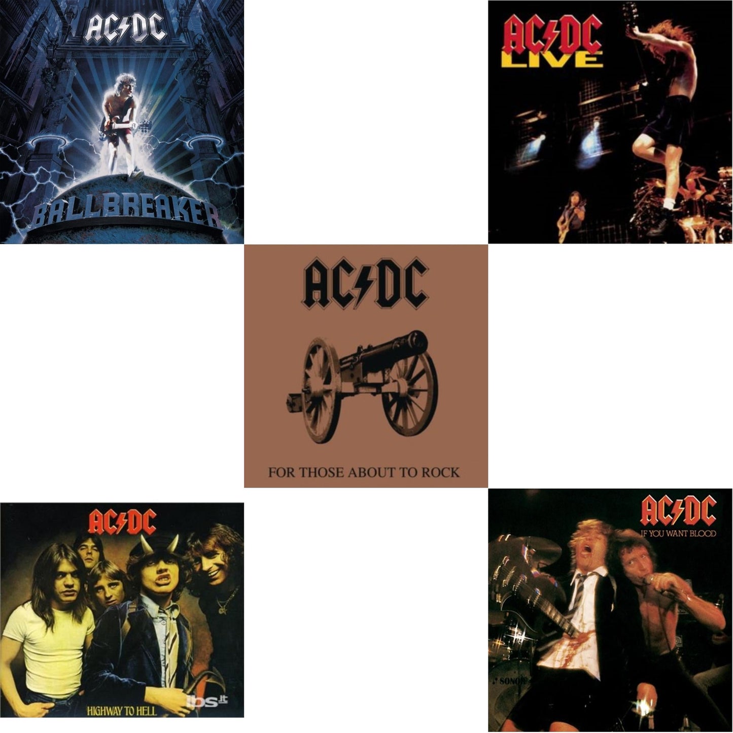 If You Want Blood You've Got It & Highway To Hell & For Those About To Rock & Live & Ballbreaker