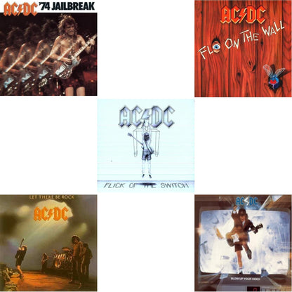 74 Jailbreak (180G) & Let There Be Rock (180G) & Flick Of The Switch (180G) & Fly On The Wall (180G) & Blow Up Your Video (180G)