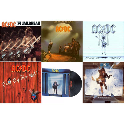 74 Jailbreak (180G) & Let There Be Rock (180G) & Flick Of The Switch (180G) & Fly On The Wall (180G) & Who Made Who (180G) & Blow Up Your Video (180G)