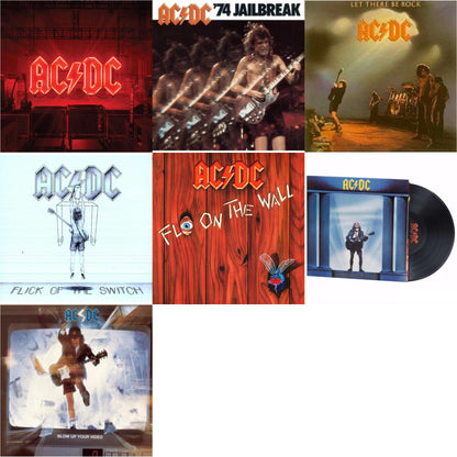 Power Up (180G/Gatefold Jacket/Inner Sleeve) & 74 Jailbreak (180G) & Let There Be Rock (180G) & Flick Of The Switch (180G) & Fly On The Wall (180G) & Who Made Who (180G) & Blow Up Your Video (180G)