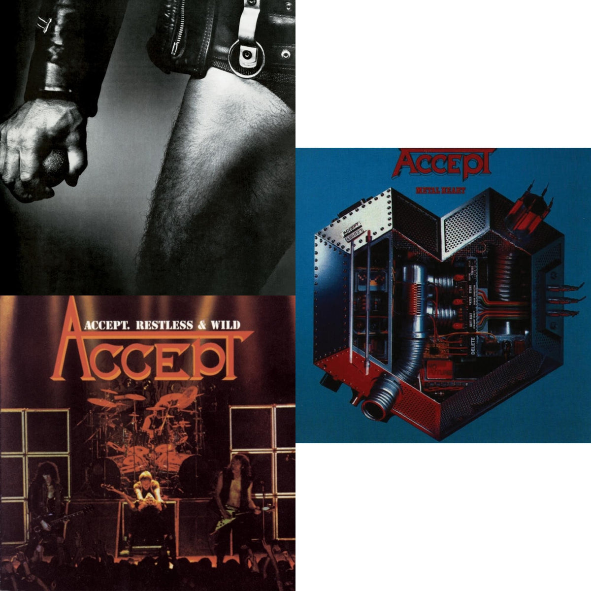 Accept - Balls To The Wall & Metal Heart & Restless & Wild - CD Bundle