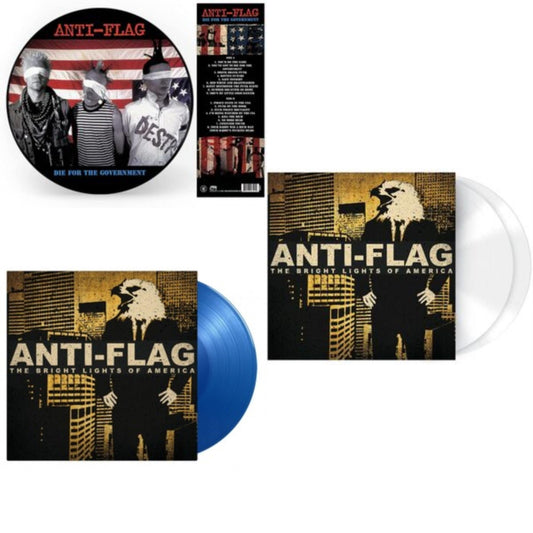 Anti-Flag - Bright Lights Of America (2LP/180G/Solid White Vinyl) & Bright Lights Of America (2LP/180G/Blue Vinyl) & Die For The Government (Picture Disc)