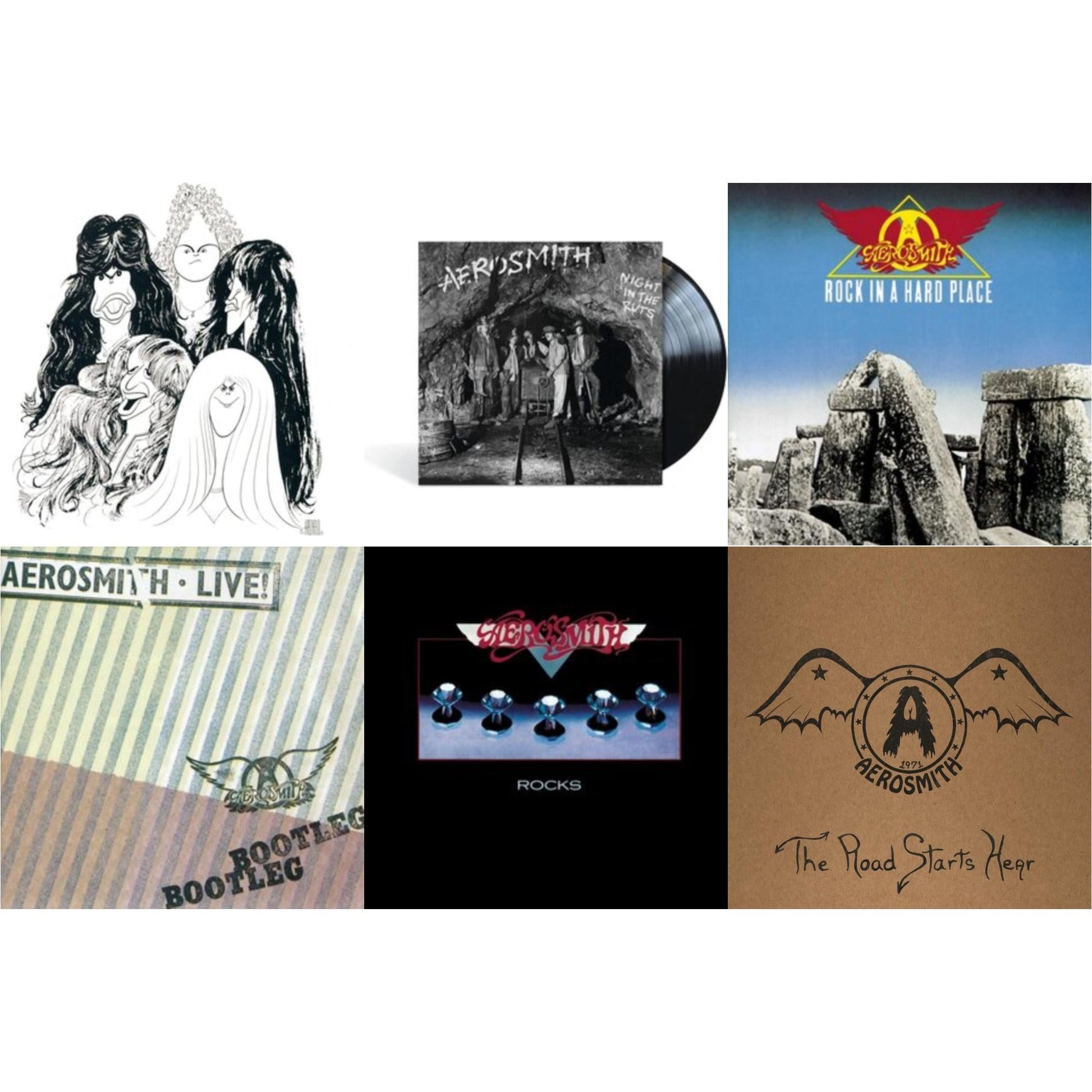 This is a 6 LP Vinyl SKU bundle.
1.This LP Vinyl is brand new.Format: LP VinylMusic Style: Blues RockThis item's title is: 1971: The Road Starts HereArtist: AerosmithLabel: UMEBarcode: 602438308026Release Date: 4/8/2022
2.This LP Vinyl is brand new.