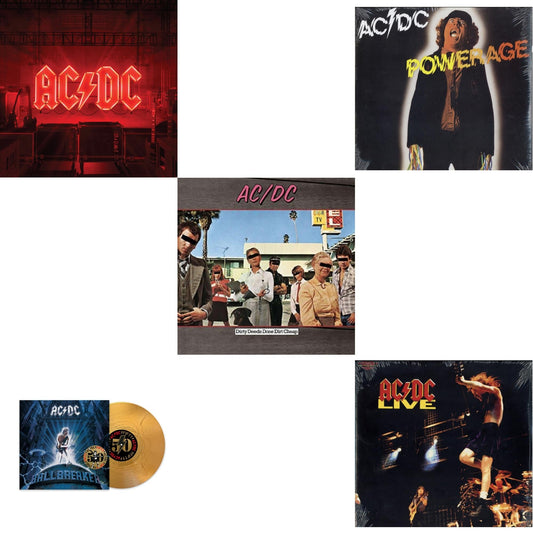 This is a 5 LP Vinyl SKU bundle.
1.This LP Vinyl is brand new.Format: LP VinylMusic Style: Hard RockThis item's title is: Power Up (180G/Gatefold Jacket/Inner Sleeve)Artist: Ac/DcLabel: COLUMBIABarcode: 194397255614Release Date: 11/13/2020
2.This LP Vinyl is brand new.