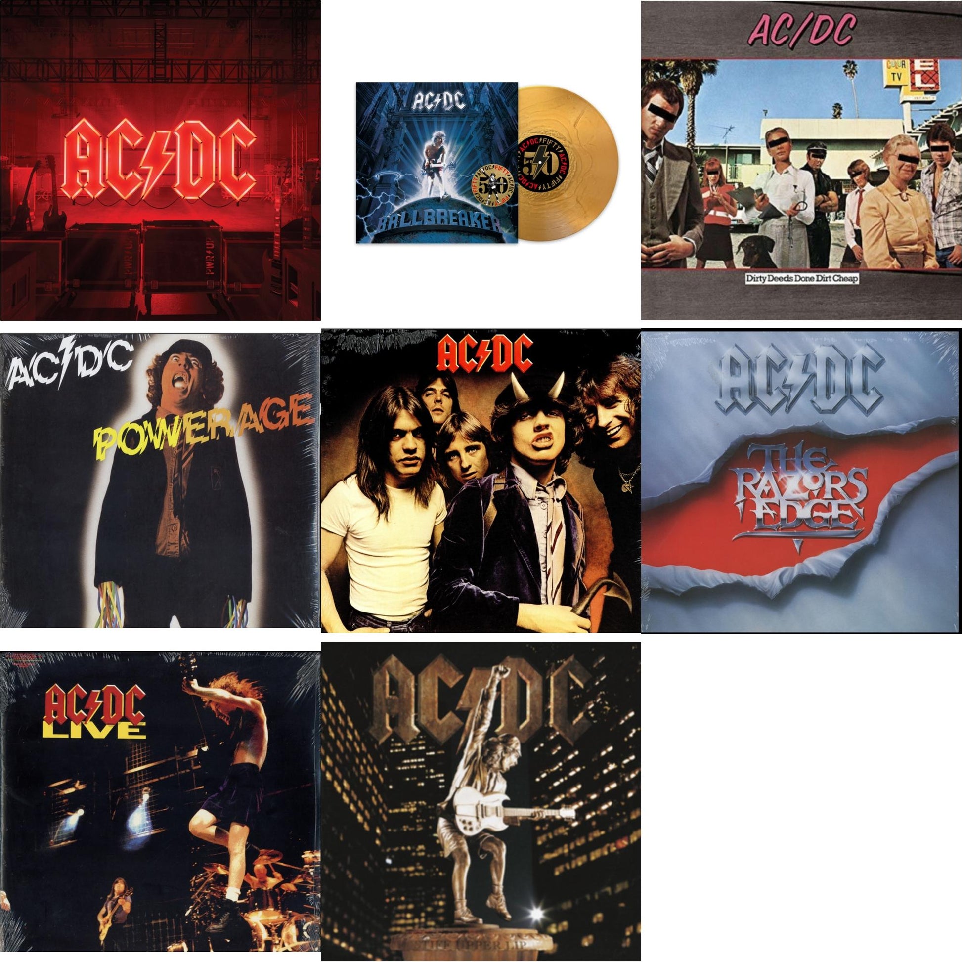 This is a 8 LP Vinyl SKU bundle.
1.This LP Vinyl is brand new.Format: LP VinylMusic Style: Hard RockThis item's title is: Power Up (180G/Gatefold Jacket/Inner Sleeve)Artist: Ac/DcLabel: COLUMBIABarcode: 194397255614Release Date: 11/13/2020
2.This LP Vinyl is brand new.
