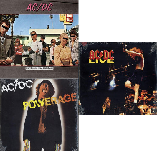 Dirty Deeds Done Dirt Cheap (180G) & Powerage (180G) & Live (2LP/180G)