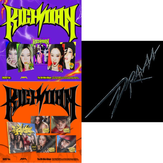 Rich Man (6Th Mini Album) (Energy Ver.) (Group Version) & Rich Man (6Th Mini Album) (Burst Ver.) (Giselle Version) & Drama (4Th Mini Album/Version C)