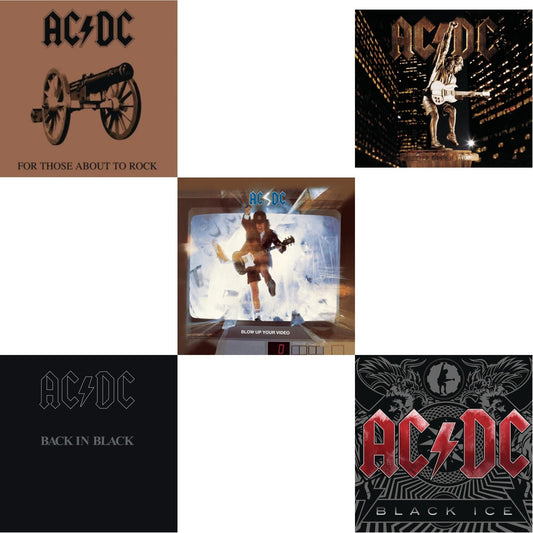This is a 5 CD SKU bundle.
1.This CD is brand new.Format: CDMusic Style: Hard RockThis item's title is: For Those About To RockArtist: Ac/DcLabel: LEGACYBarcode: 696998020825Release Date: 4/29/2003
2.This CD is brand new.