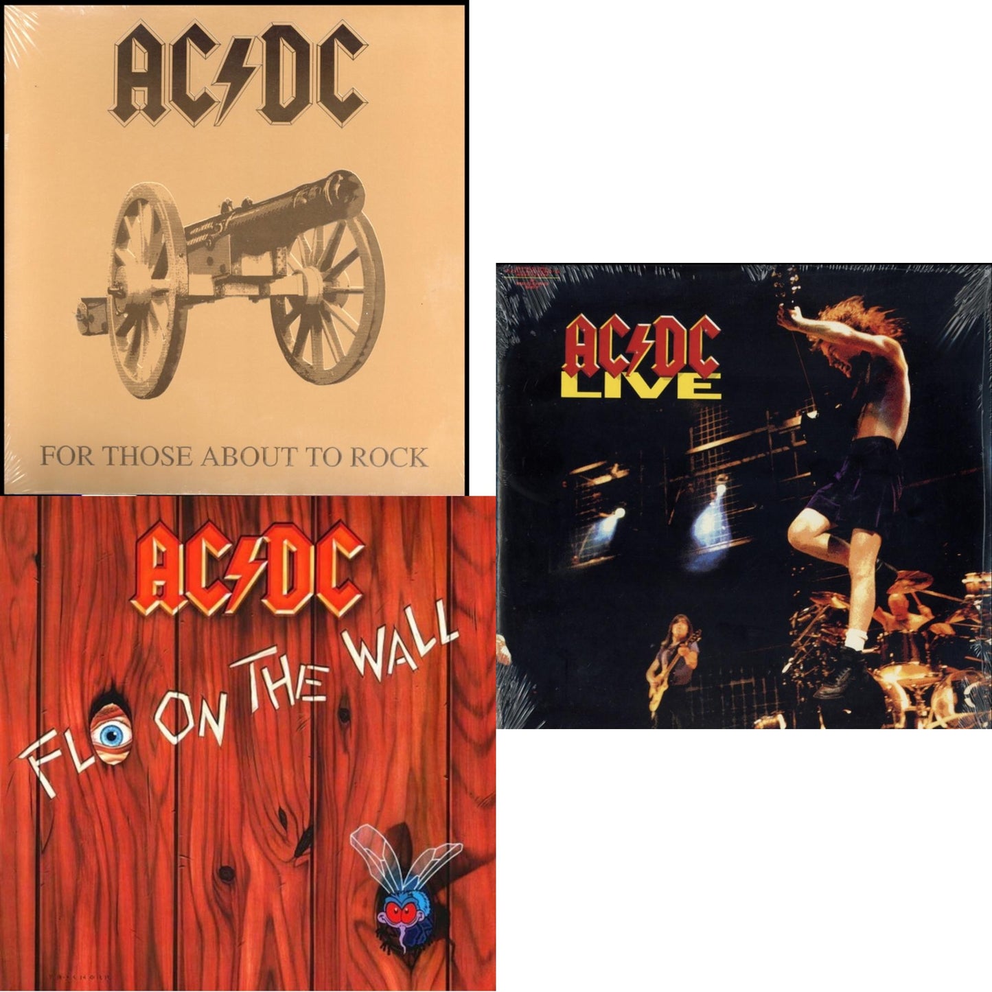 For Those About To Rock (180G) & Fly On The Wall (180G) & Live (2LP/180G)
