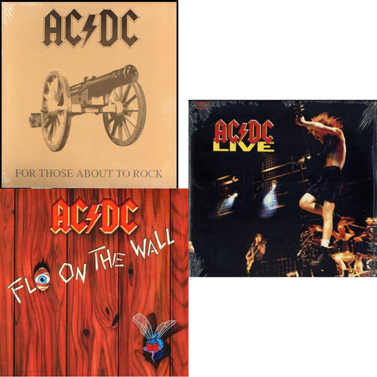 For Those About To Rock (180G) & Fly On The Wall (180G) & Live (2LP/180G)