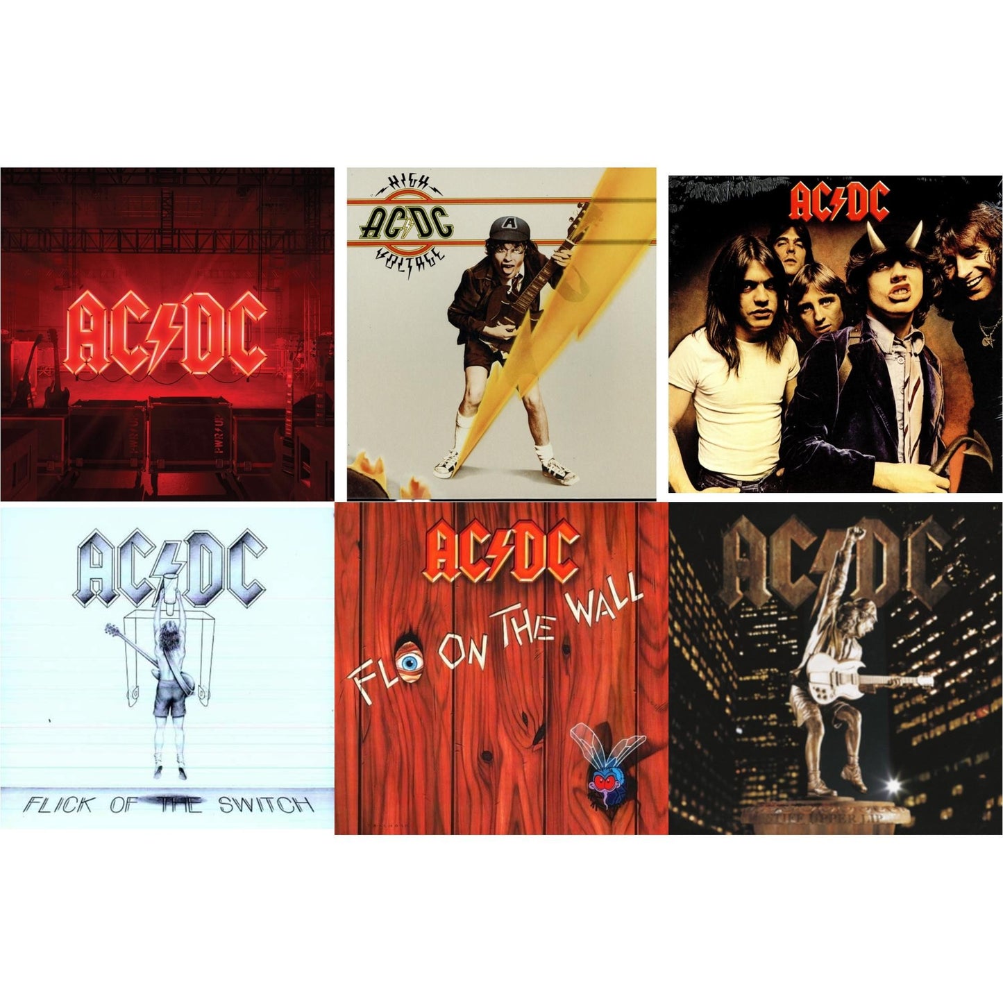 Power Up (180G/Gatefold Jacket/Inner Sleeve) & High Voltage (180G) & Highway To Hell (180G) & Flick Of The Switch (180G) & Fly On The Wall (180G) & Stiff Upper Lip (180G)