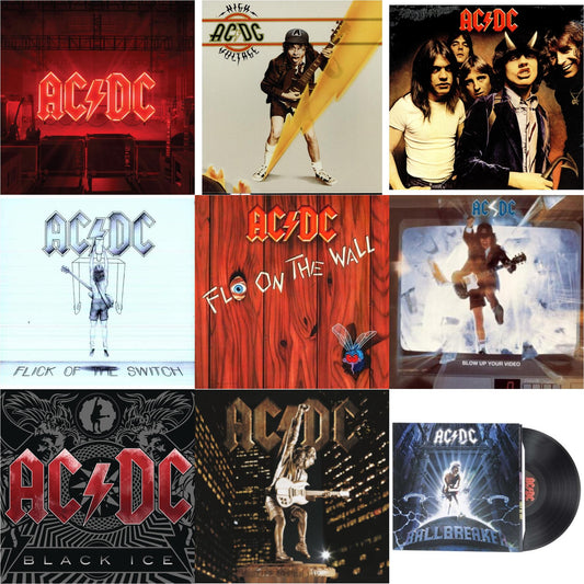 Power Up (180G/Gatefold Jacket/Inner Sleeve) & High Voltage (180G) & Highway To Hell (180G) & Flick Of The Switch (180G) & Fly On The Wall (180G) & Blow Up Your Video (180G) & Black Ice (2LP/180G/Gatefold) & Stiff Upper Lip (180G) & Ballbreaker (180G)