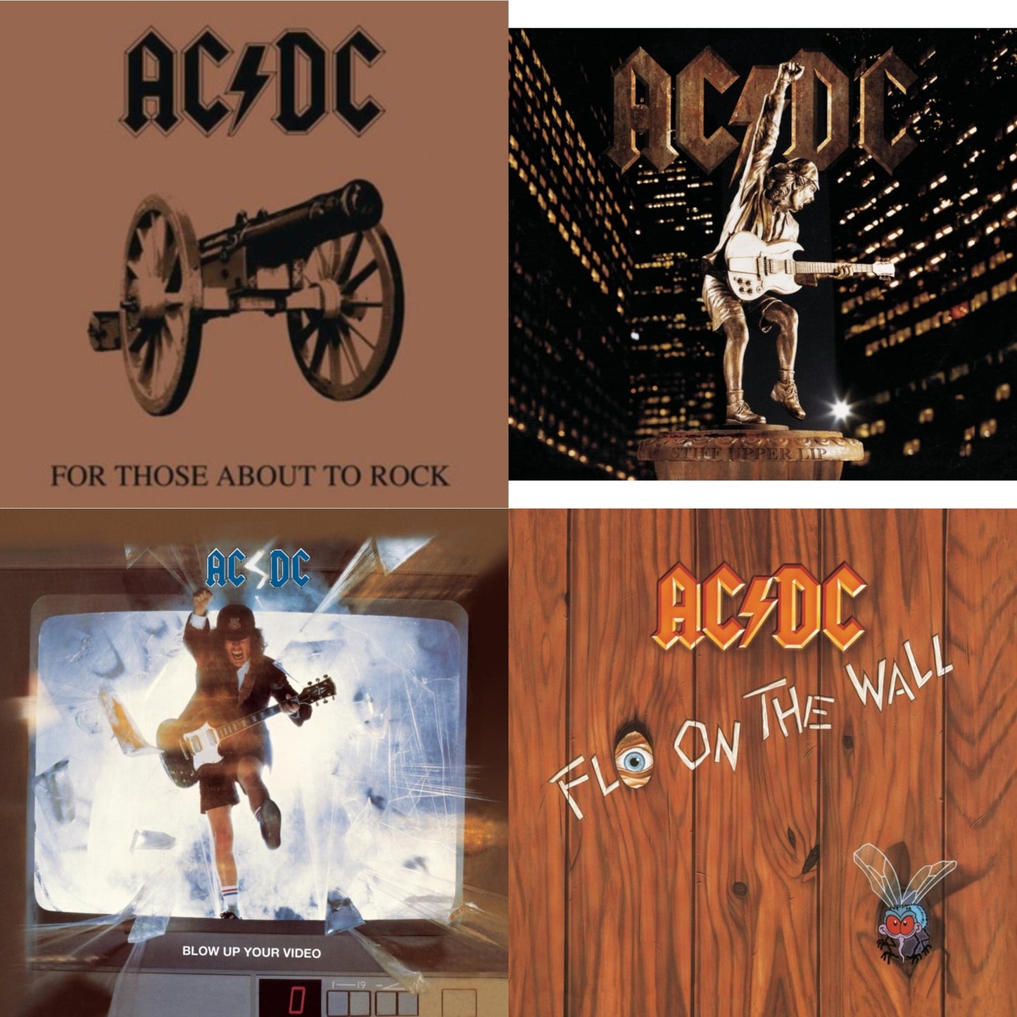 For Those About To Rock & Stiff Upper Lip & Blow Up Your Video & Fly On The Wall