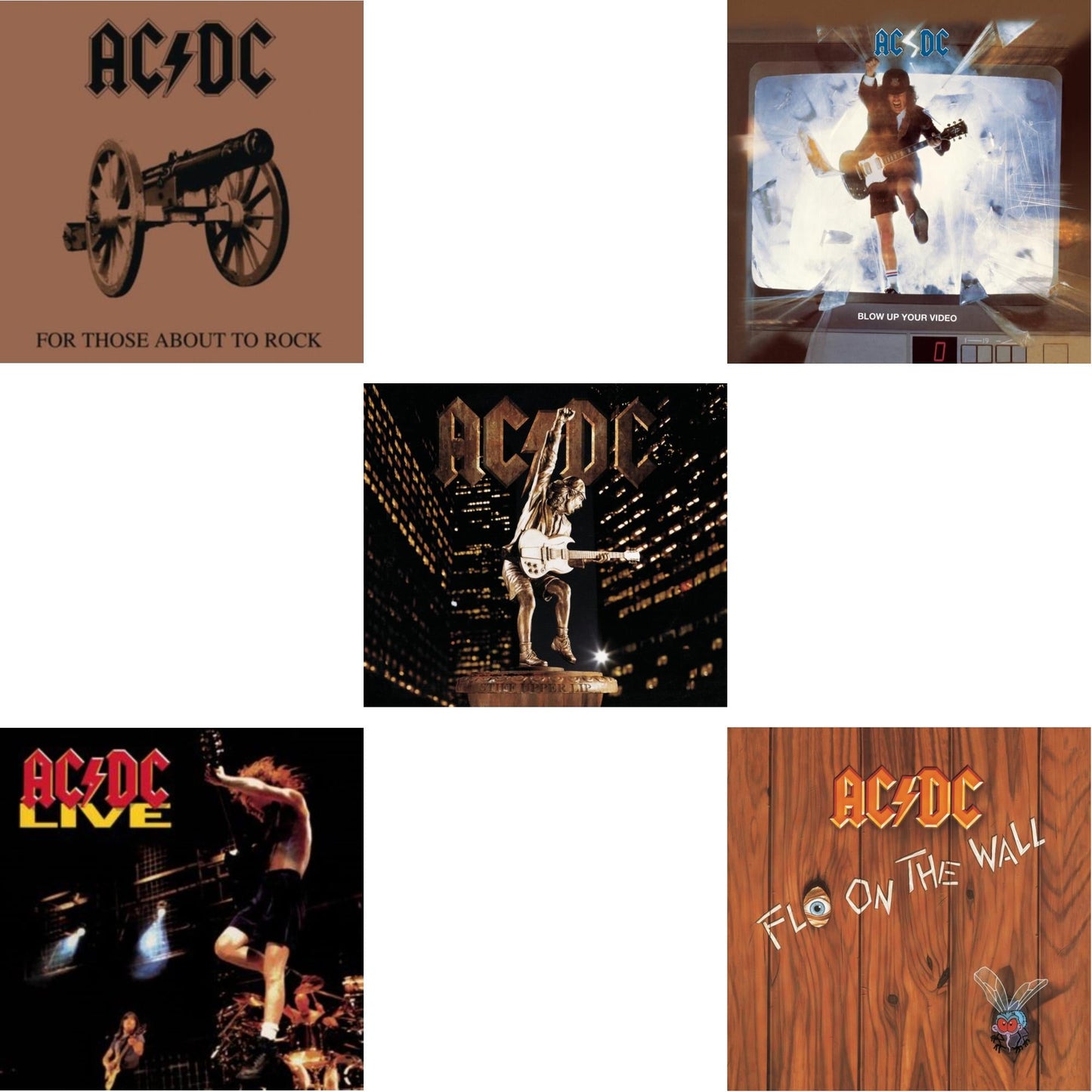 For Those About To Rock & Live & Stiff Upper Lip & Blow Up Your Video & Fly On The Wall