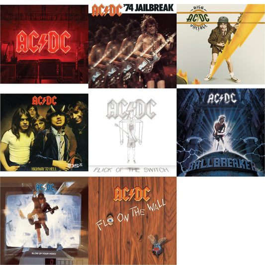 Power Up (Softpak/Booklet) & 74 Jailbreak & High Voltage & Highway To Hell & Flick Of The Switch & Ballbreaker & Blow Up Your Video & Fly On The Wall