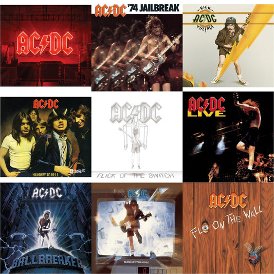 Power Up (Softpak/Booklet) & 74 Jailbreak & High Voltage & Highway To Hell & Flick Of The Switch & Live & Ballbreaker & Blow Up Your Video & Fly On The Wall