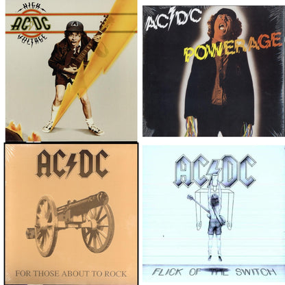 High Voltage (180G) & Powerage (180G) & For Those About To Rock (180G) & Flick Of The Switch (180G)