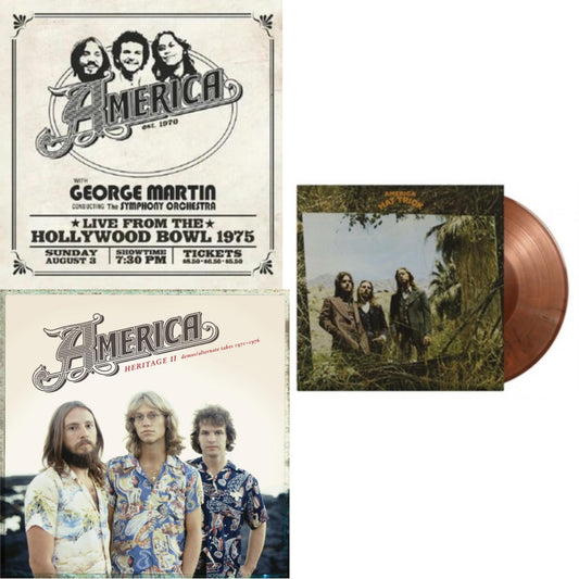 America: Live At The Hollywood Bowl 1975 (Ruby Red Vinyl/2LP) & Heritage Ii: Demos/Alternate Takes 1971–1976 & Hat Trick (Limited/Orange & Black Mixed/180G)