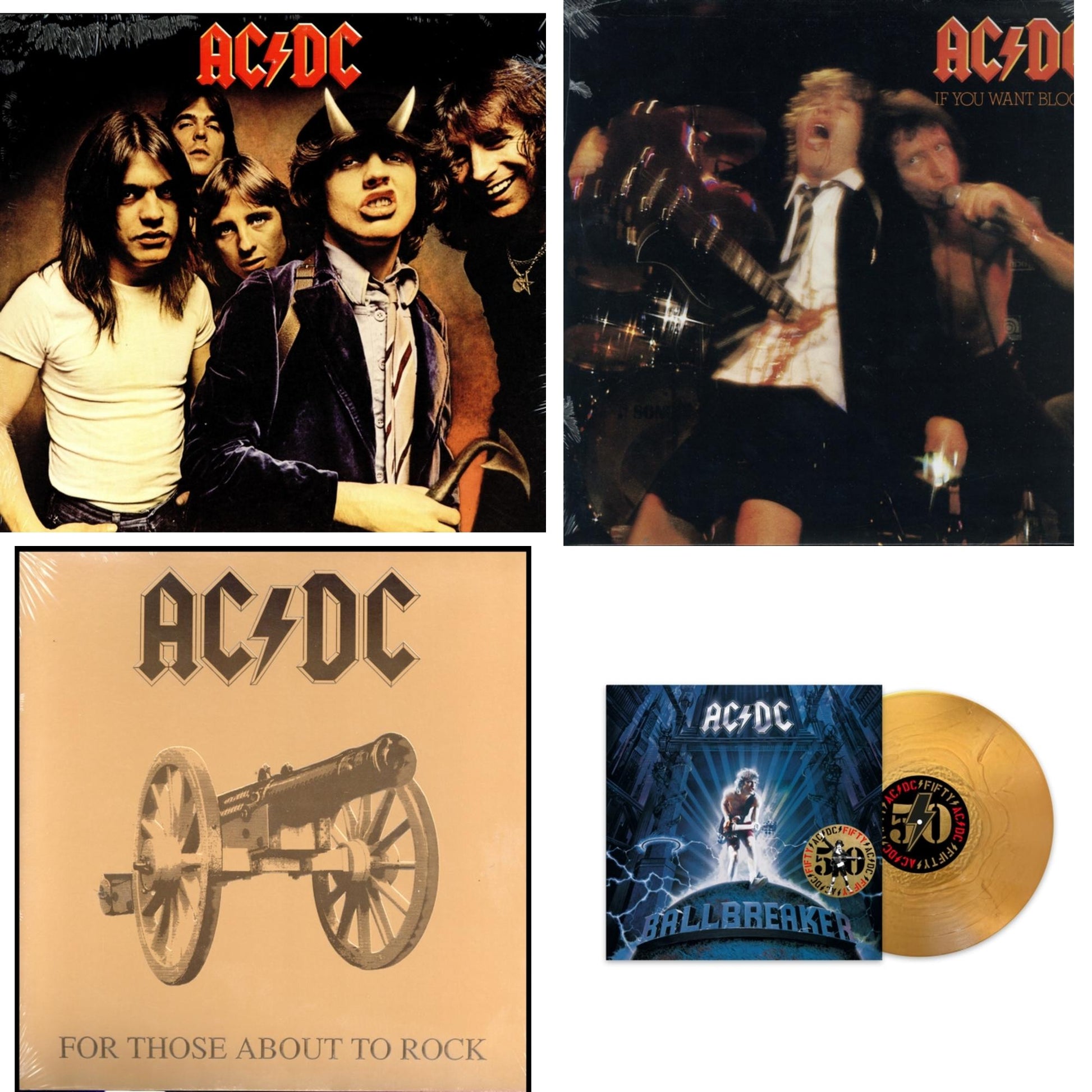 This is a 4 LP Vinyl SKU bundle.
1.This LP Vinyl is brand new.Format: LP VinylThis item's title is: Ballbreaker (50Th Anniversary/Gold Color LP Vinyl)Artist: Ac/DcBarcode: 196588733611Release Date: 6/21/2024
2.This LP Vinyl is brand new.