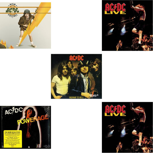 High Voltage & Powerage & Highway To Hell & Live & Live