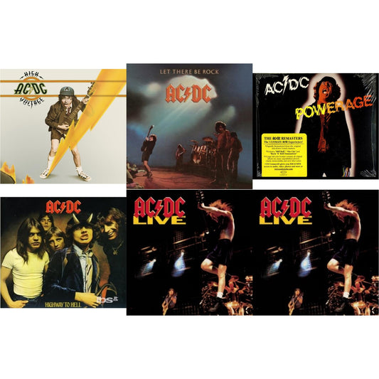 High Voltage & Let There Be Rock & Powerage & Highway To Hell & Live & Live
