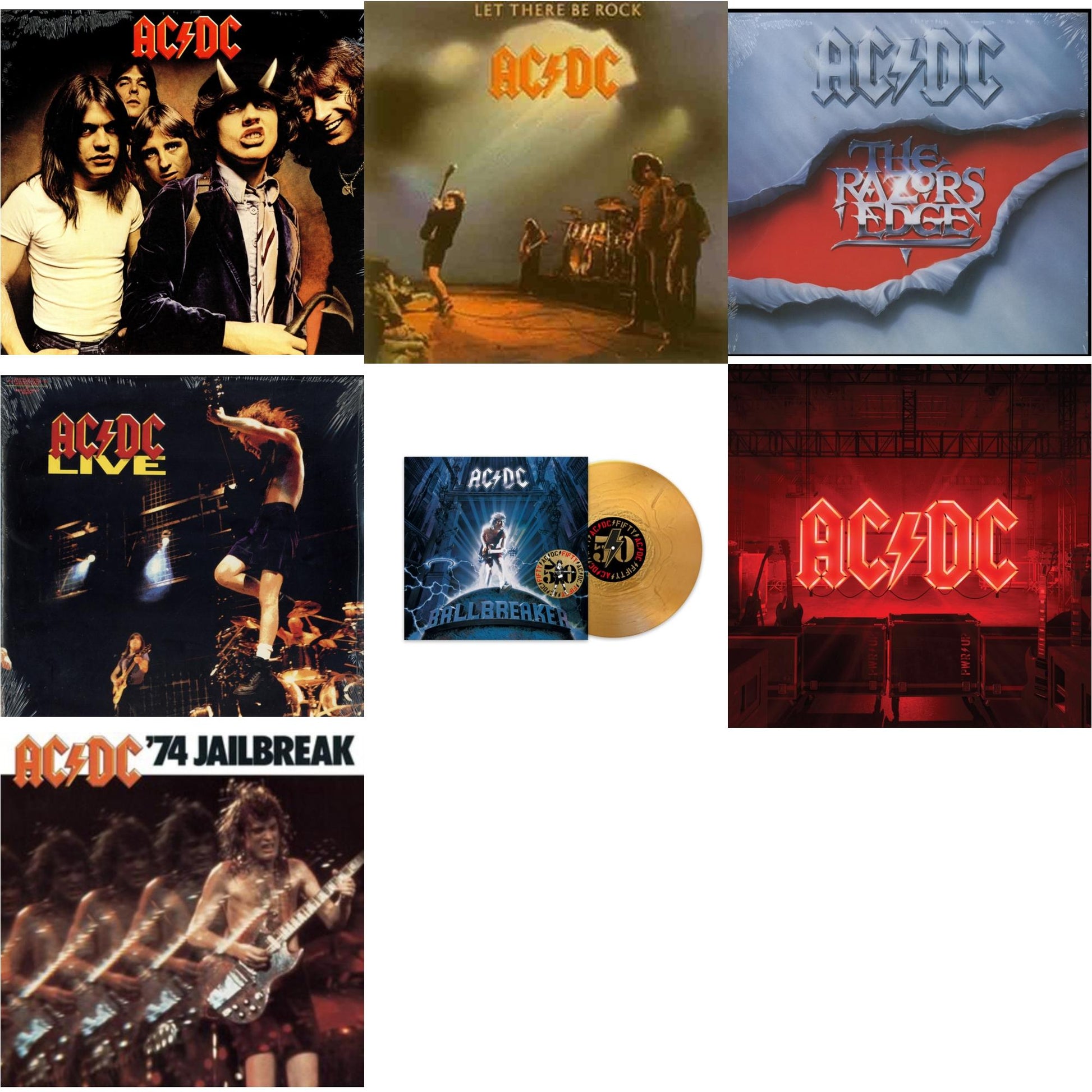 This is a 7 LP Vinyl SKU bundle.
1.This LP Vinyl is brand new.Format: LP VinylMusic Style: Hard RockThis item's title is: Power Up (180G/Gatefold Jacket/Inner Sleeve)Artist: Ac/DcLabel: COLUMBIABarcode: 194397255614Release Date: 11/13/2020
2.This LP Vinyl is brand new.