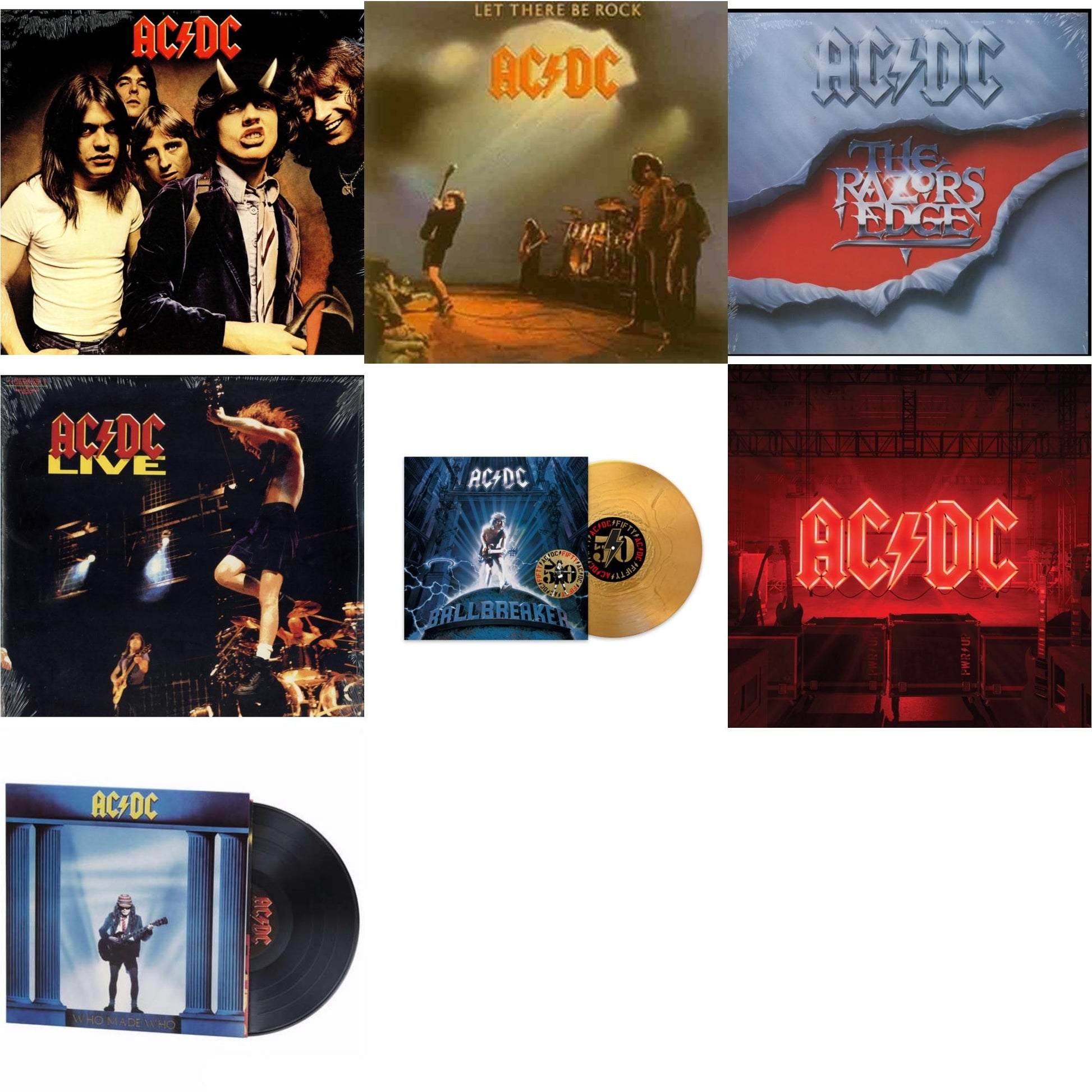 This is a 7 LP Vinyl SKU bundle.
1.This LP Vinyl is brand new.Format: LP VinylMusic Style: Hard RockThis item's title is: Power Up (180G/Gatefold Jacket/Inner Sleeve)Artist: Ac/DcLabel: COLUMBIABarcode: 194397255614Release Date: 11/13/2020
2.This LP Vinyl is brand new.