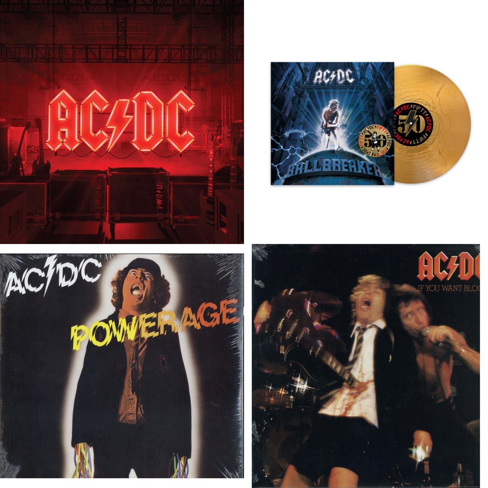 This is a 4 LP Vinyl SKU bundle.
1.This LP Vinyl is brand new.Format: LP VinylMusic Style: Hard RockThis item's title is: Power Up (180G/Gatefold Jacket/Inner Sleeve)Artist: Ac/DcLabel: COLUMBIABarcode: 194397255614Release Date: 11/13/2020
2.This LP Vinyl is brand new.