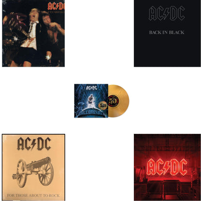 This is a 5 LP Vinyl SKU bundle.
1.This LP Vinyl is brand new.Format: LP VinylMusic Style: Hard RockThis item's title is: Power Up (180G/Gatefold Jacket/Inner Sleeve)Artist: Ac/DcLabel: COLUMBIABarcode: 194397255614Release Date: 11/13/2020
2.This LP Vinyl is brand new.
