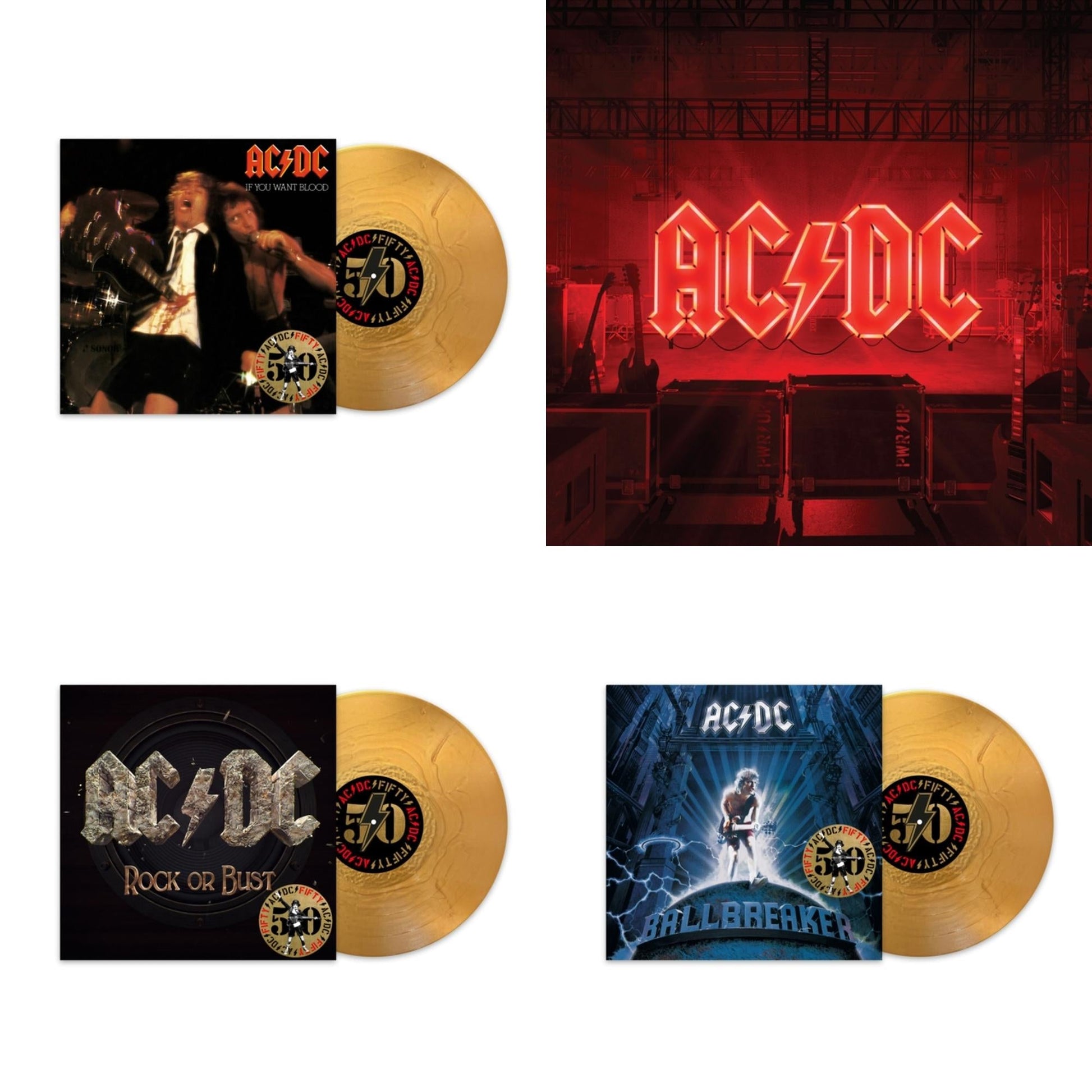 This is a 4 LP Vinyl SKU bundle.
1.This LP Vinyl is brand new.Format: LP VinylThis item's title is: If You Want Blood You’Ve Got It (50Th Anniversary/Gold Color LP Vinyl)Artist: Ac/DcBarcode: 196588733413Release Date: 6/21/2024
2.This LP Vinyl is brand new.