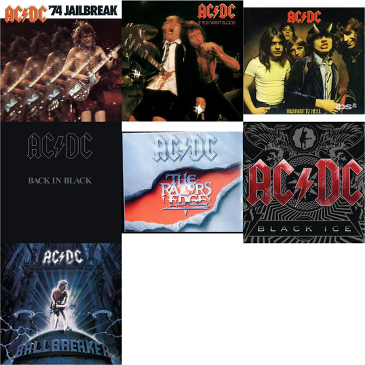 This is a 7 CD SKU bundle.
1.This CD is brand new.Format: CDMusic Style: Hard RockThis item's title is: 74 JailbreakArtist: Ac/DcLabel: EpicBarcode: 696998020023Release Date: 7/1/2003
2.This CD is brand new.