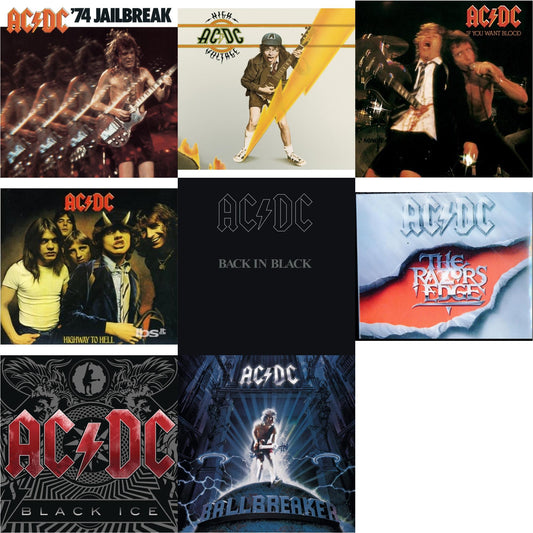 This is a 8 CD SKU bundle.
1.This CD is brand new.Format: CDMusic Style: Hard RockThis item's title is: 74 JailbreakArtist: Ac/DcLabel: EpicBarcode: 696998020023Release Date: 7/1/2003
2.This CD is brand new.