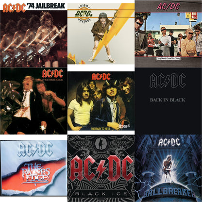 This is a 9 CD SKU bundle.
1.This CD is brand new.Format: CDMusic Style: Hard RockThis item's title is: 74 JailbreakArtist: Ac/DcLabel: EpicBarcode: 696998020023Release Date: 7/1/2003
2.This CD is brand new.