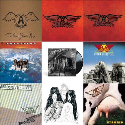 1971: The Road Starts Here & Greatest Hits & Greatest Hits (2LP) & Aerosmith & Night In The Ruts & Rock In A Hard Place & Live! Bootleg (2LP) & Draw The Line & Get A Grip
