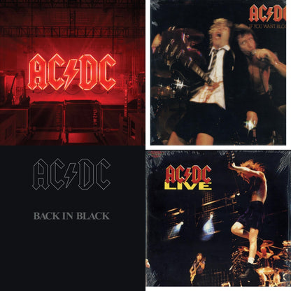Power Up (180G/Gatefold Jacket/Inner Sleeve) & If You Want Blood You've Got It (180G) & Back In Black (180G) & Live (2LP/180G)