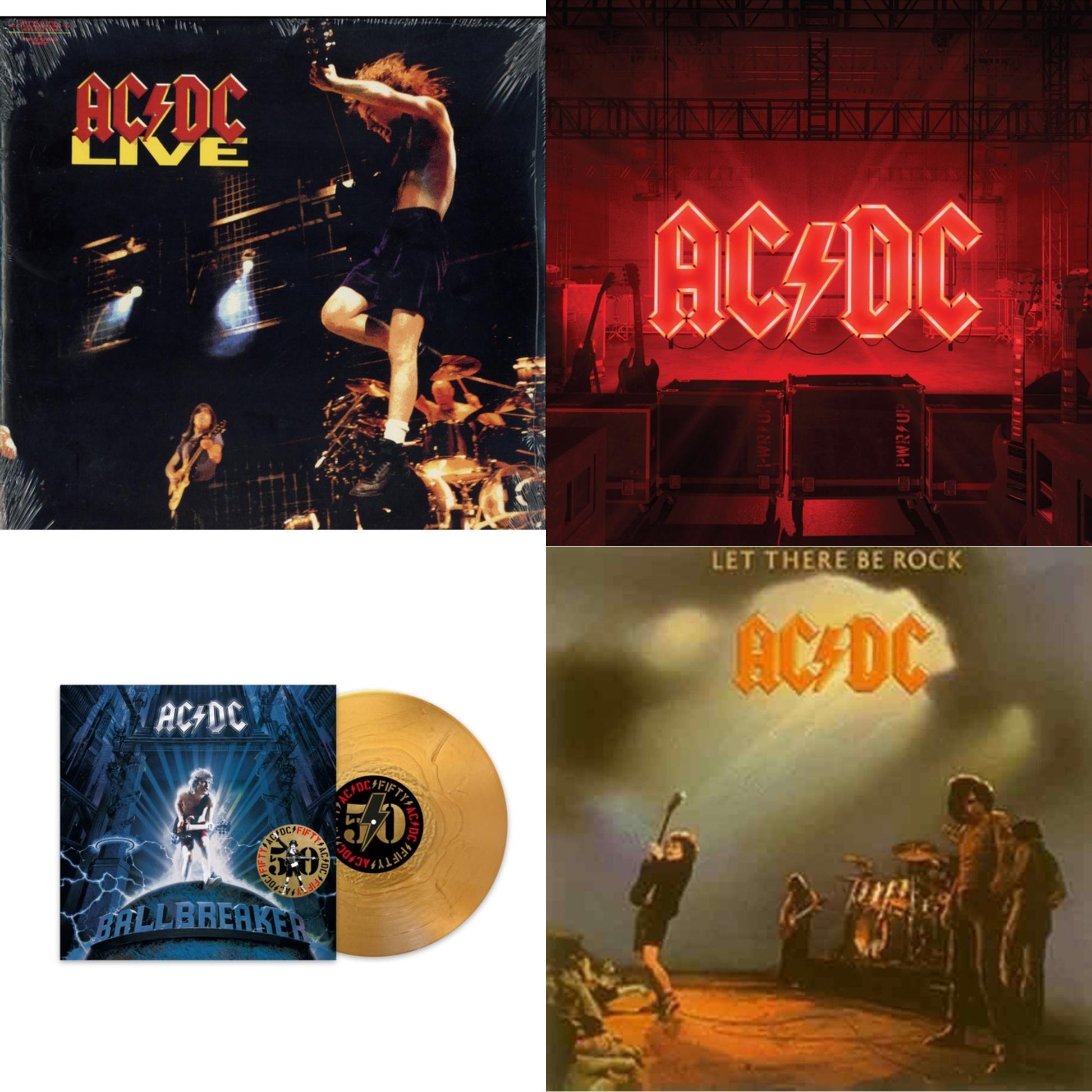 This is a 4 LP Vinyl SKU bundle.
1.This LP Vinyl is brand new.Format: LP VinylMusic Style: Hard RockThis item's title is: Power Up (180G/Gatefold Jacket/Inner Sleeve)Artist: Ac/DcLabel: COLUMBIABarcode: 194397255614Release Date: 11/13/2020
2.This LP Vinyl is brand new.