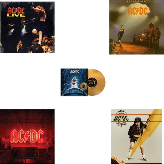 This is a 5 LP Vinyl SKU bundle.
1.This LP Vinyl is brand new.Format: LP VinylMusic Style: Hard RockThis item's title is: Power Up (180G/Gatefold Jacket/Inner Sleeve)Artist: Ac/DcLabel: COLUMBIABarcode: 194397255614Release Date: 11/13/2020
2.This LP Vinyl is brand new.