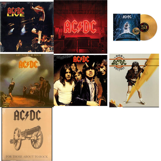 This is a 7 LP Vinyl SKU bundle.
1.This LP Vinyl is brand new.Format: LP VinylMusic Style: Hard RockThis item's title is: Power Up (180G/Gatefold Jacket/Inner Sleeve)Artist: Ac/DcLabel: COLUMBIABarcode: 194397255614Release Date: 11/13/2020
2.This LP Vinyl is brand new.