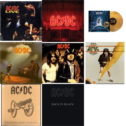 This is a 8 LP Vinyl SKU bundle.
1.This LP Vinyl is brand new.Format: LP VinylMusic Style: Hard RockThis item's title is: Power Up (180G/Gatefold Jacket/Inner Sleeve)Artist: Ac/DcLabel: COLUMBIABarcode: 194397255614Release Date: 11/13/2020
2.This LP Vinyl is brand new.