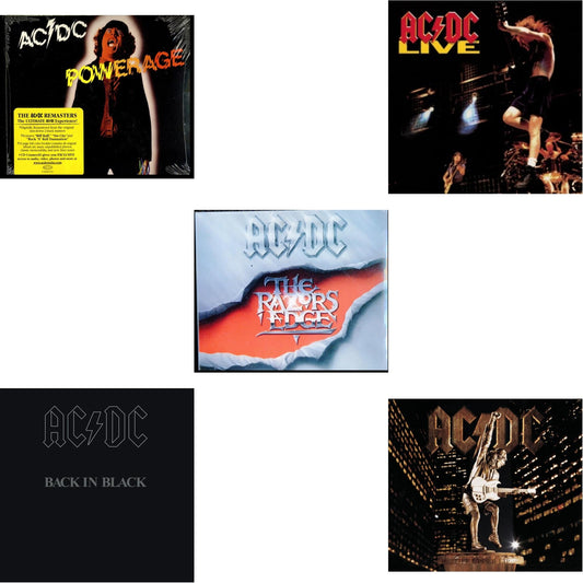 Powerage & Back In Black & Razor's Edge & Live & Stiff Upper Lip